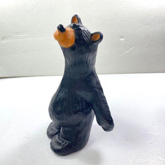 Black Bearfoots Bookend Figurines By Montana Artist Jeff Fleming 8" Singing Tree - Picture 6 of 14